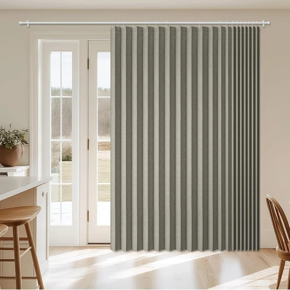 AJAZZ Blackout Accordion Door Curtain 98